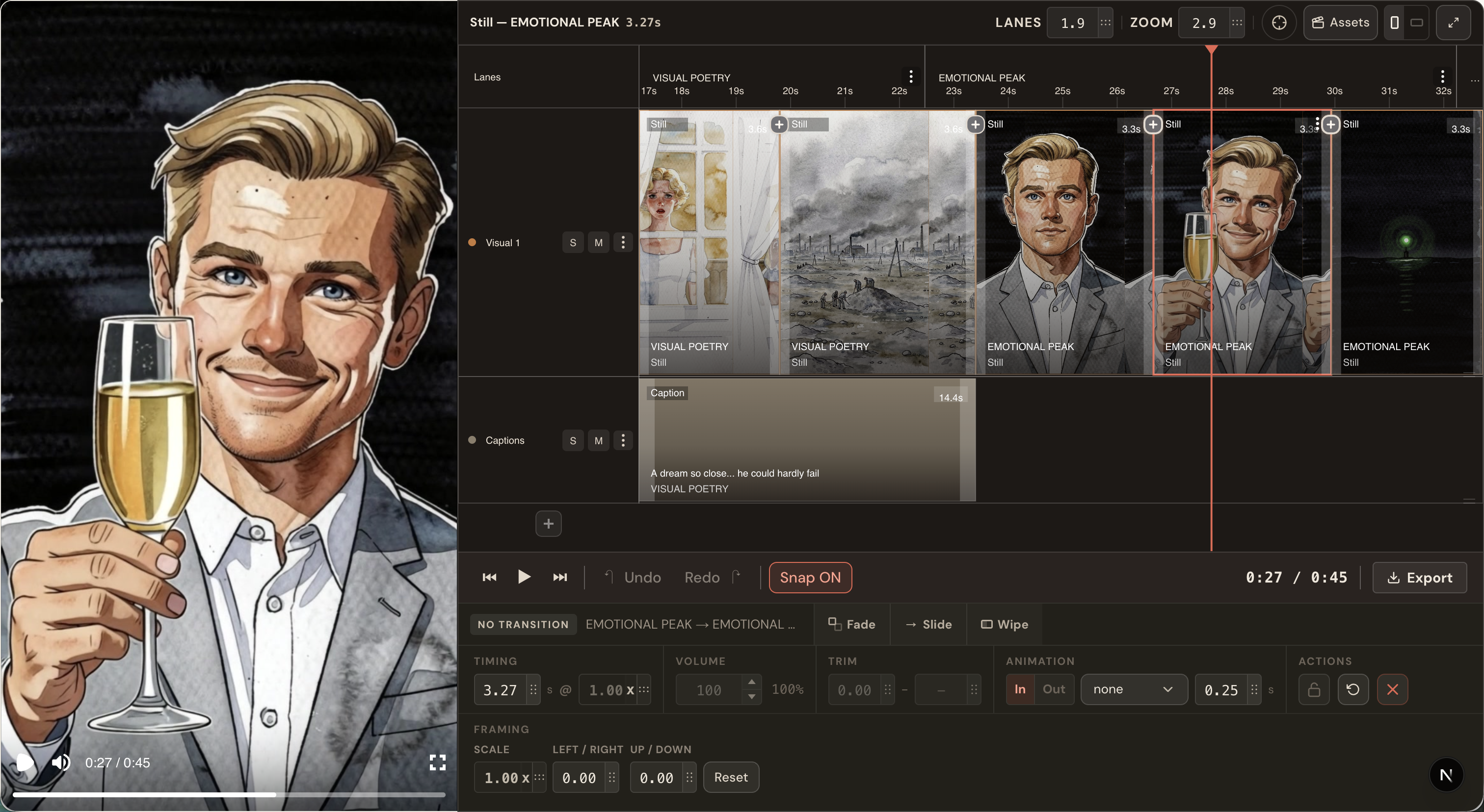 Simple Timeline Editor screenshot